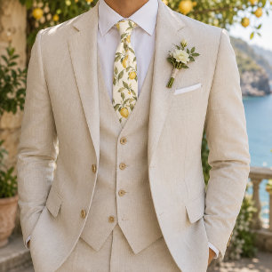 Cravate Mariage d'été italien dans un bosquet d'agrumes