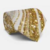 Cravate Mariage d'or d'argent élégant moderne / entreprise (Roulé)
