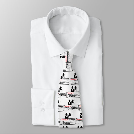 Cravate Mariage drôle (Attaché)