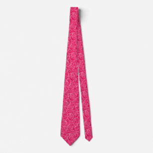 Cravate Mariage du vignoble du frère à motif de rose