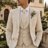 Cravate Mariage Élégant Champ de Blé