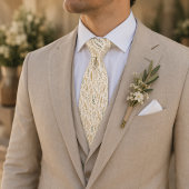 Cravate Mariage Élégant Champ de Blé