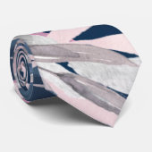 Cravate Mariage élégant de la marine (Roulé)