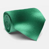 Cravate Mariage élégant et formel pour hommes vert d'émera (Roulé)