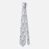 Cravate Mariage élégant Eucalyptus Bleu Bleu et Dusty (Devant)