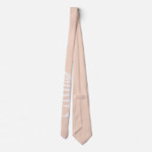 Cravate Mariage Élégant Soft Peach White Fern Simplement É (Dos)