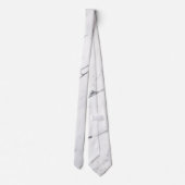 Cravate Mariage en marbre blanc Carrara (Dos)