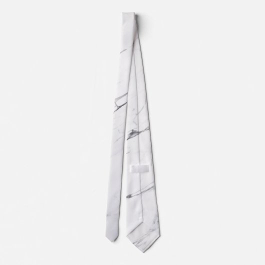 Cravate Mariage en marbre blanc Carrara (Dos)