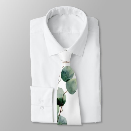Cravate Mariage Eucalyptus (Attaché)