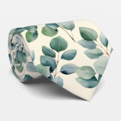 Cravate Mariage Eucalyptus (Roulé)