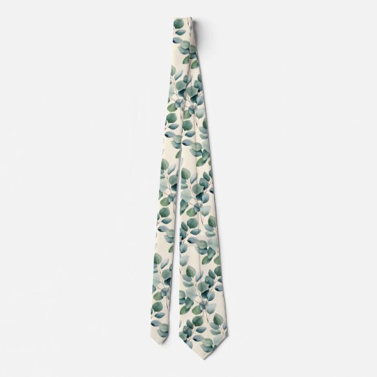 Cravate Mariage Eucalyptus (Dos)