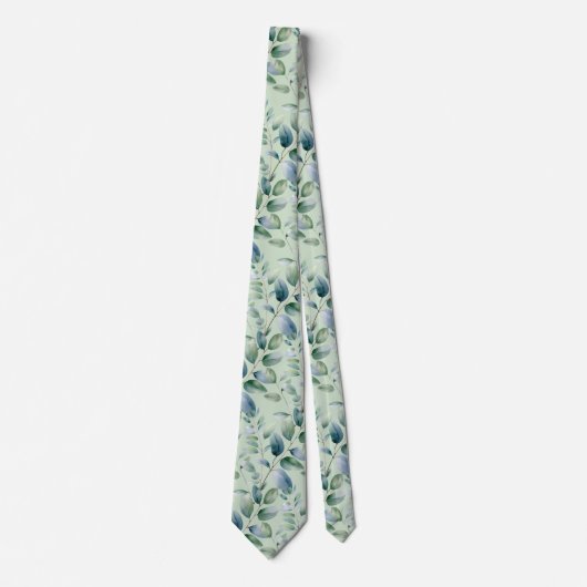 Cravate Mariage Eucalyptus (Devant)