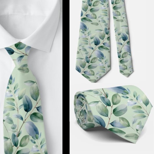 Cravate Mariage Eucalyptus