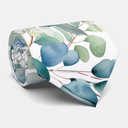Cravate Mariage Eucalyptus (Roulé)