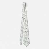 Cravate Mariage Eucalyptus vert (Dos)