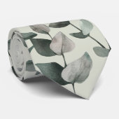 Cravate Mariage Eucalyptus Vert Sage élégant (Roulé)