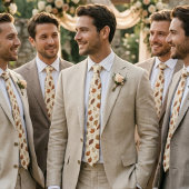 Cravate Mariage Feuille d'Automne