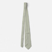 Cravate Mariage floral d'argent vert olive (Dos)