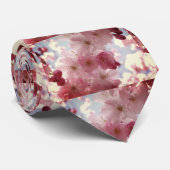 Cravate Mariage floral printanier (Roulé)