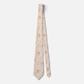 Cravate Mariage Floral Rose Blush Douce (Devant)