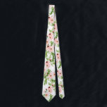 Cravate Mariage floral rose pâle<br><div class="desc">Cravate à mariage floral rose vif. Partie d'une collection mariage.</div>