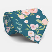 Cravate Mariage Floral Watercolor (Roulé)