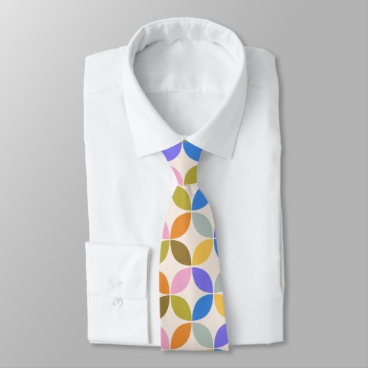 Cravate Mariage Formes Géométriques Colorées (Attaché)