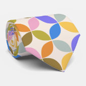 Cravate Mariage Formes Géométriques Colorées (Roulé)