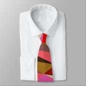 Cravate Mariage géométrique Art déco moderne et élégant (Attaché)