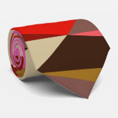 Cravate Mariage géométrique Art déco moderne et élégant (Roulé)