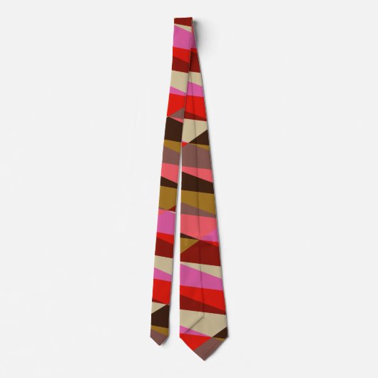 Cravate Mariage géométrique Art déco moderne et élégant (Dos)