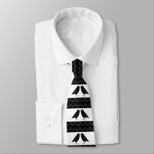 Cravate Mariage gothique Bissing Ravens Motif