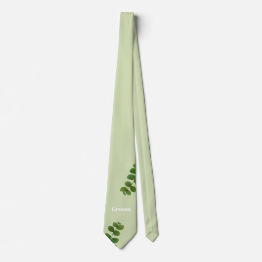 Cravate Mariage Green Chic Groom (Devant)