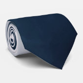 Cravate Mariage monochromatique bleu foncé (Roulé)
