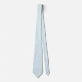 Cravate Mariage Motif Aqua et White Wave (Devant)