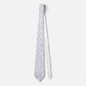 Cravate Mariage Motif de papillon bleu violet (Devant)