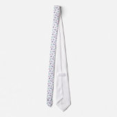 Cravate Mariage Motif de papillon bleu violet (Dos)
