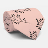 Cravate Mariage Motif moderne noir et blanc (Roulé)