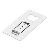 Cravate Mariage noir Groomsmen personnalisé (Devant Angle)