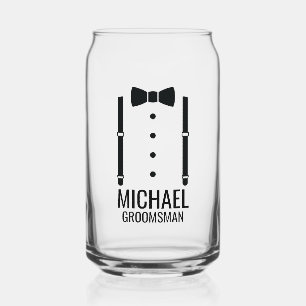 Cravate Mariage noir Groomsmen personnalisé