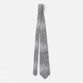 Cravate Mariage Paillettes Brillant Argent (Dos)