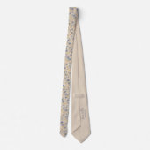Cravate Mariage Pastel Blue Cornflower Boho (Dos)