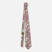 Cravate Mariage Raspberry Peacock (Dos)