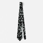 Cravate Mariage Silver Sage & Eucalyptus Noir de Verdure (Devant)