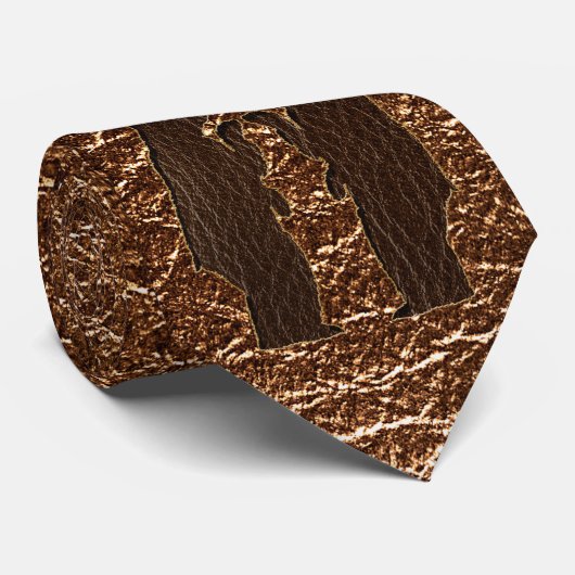 Cravate Mariage simili cuir (Roulé)