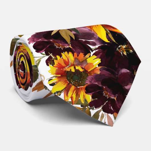 Cravate Mariage Sun & Wine (Roulé)