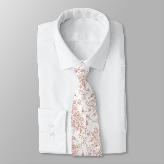 Cravate Mariage sur le thème Toile-De-Jouy (Attaché)