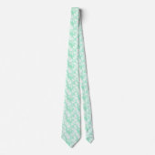 Cravate Mariage tendance Neo Mint Floral Pattern (Devant)