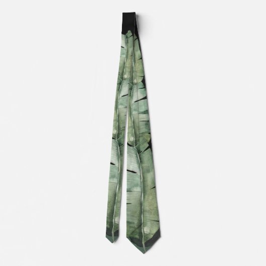 Cravate Mariage Tropical Grand Palm Leaf (Dos)