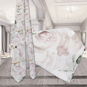 Cravate Mariage Ultra Blush Garden Peony